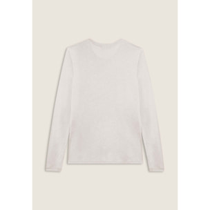 T-shirt donna manica lunga con grafica metallizzata