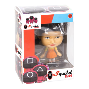 DAM Figura Squid Pop 10,5cm. Muñeca gigante. 7,5x5,3x10,5 Cm. Color: Naranja