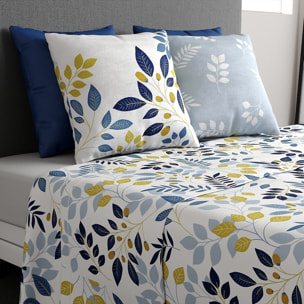 Parure De Drap 3pcs avec Drap Housse 90x190cm 100% Coton 57fils-chloÉ