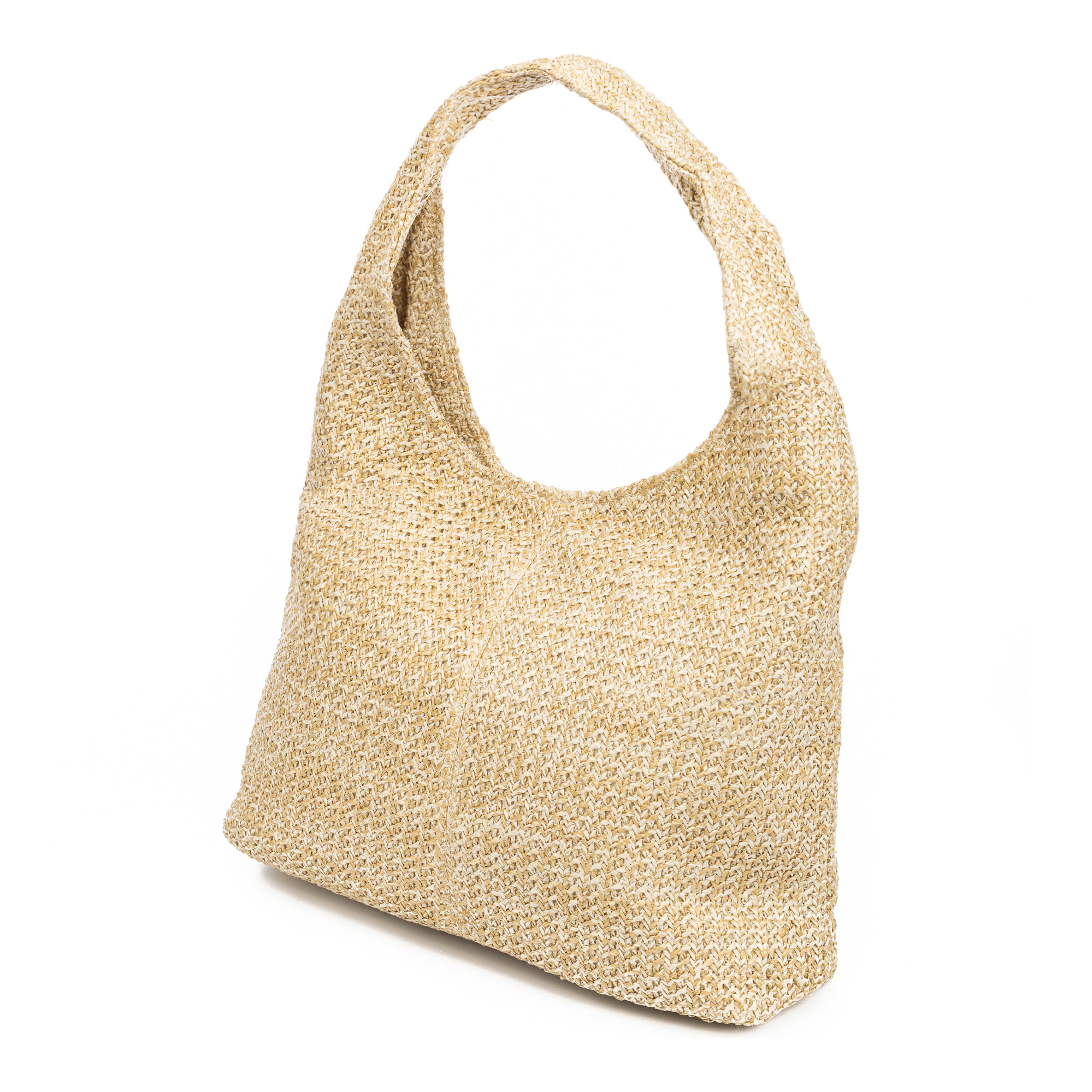 Berbenno Bolso de hombro Mujer. Fabricado en rafia sintética con diseño trenzado.