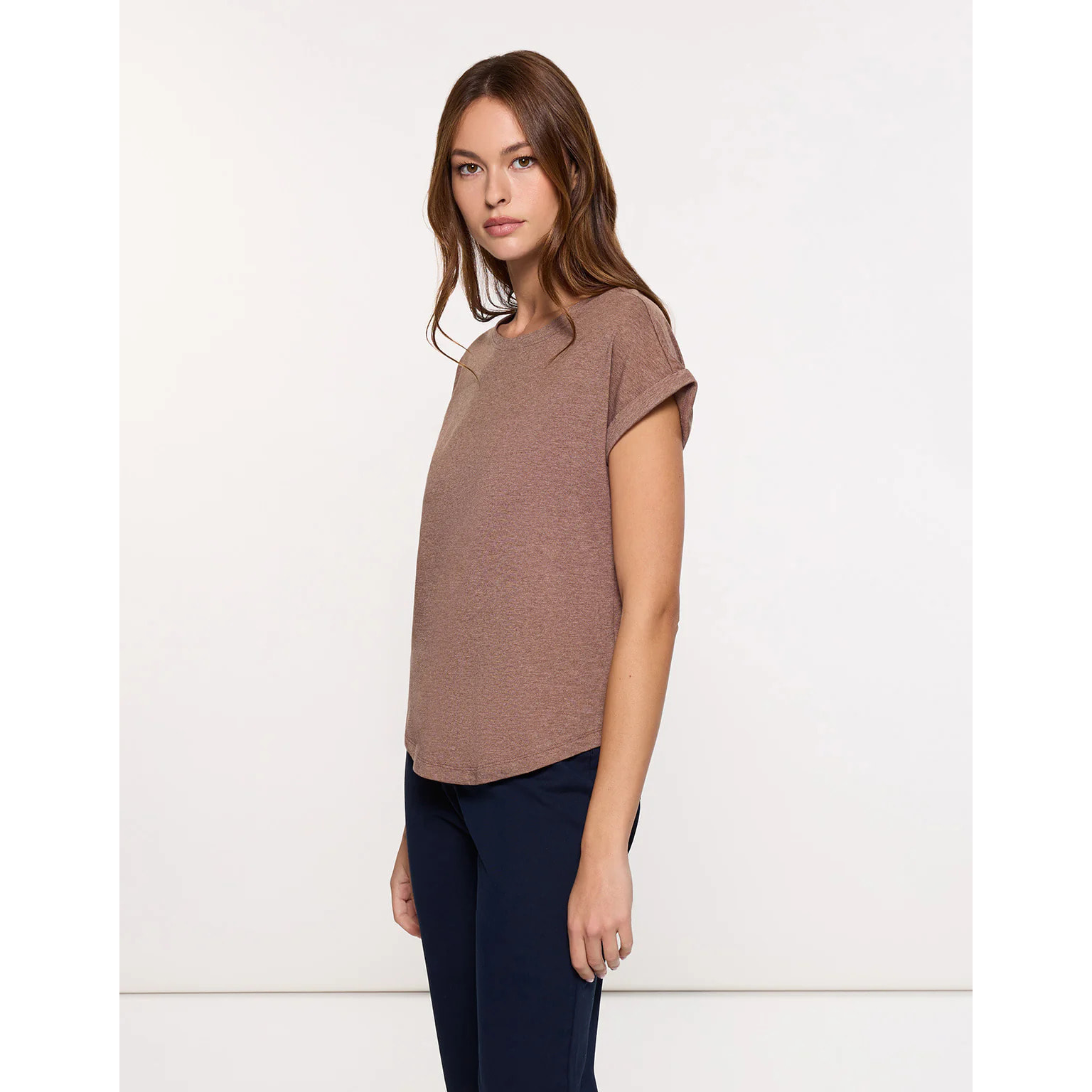 Camiseta Manga Corta Marrón - Luma