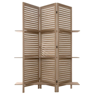 Paravent "Tiam" 3 étagères bois H170cm