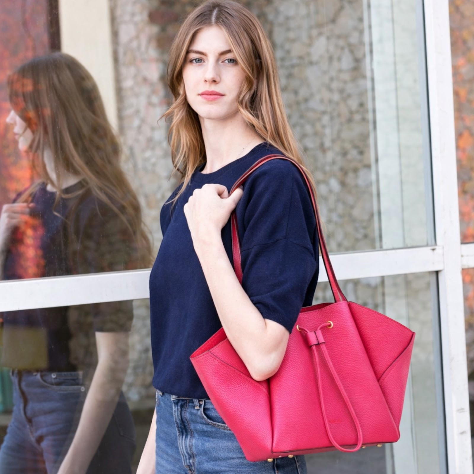 Bolso de hombro Cheval Firenze Frida Fucsia