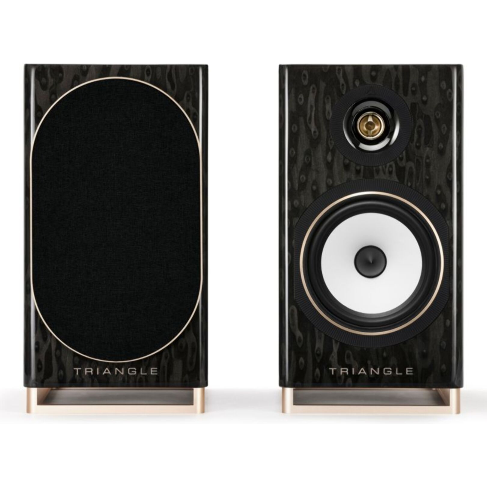 Enceinte bibliothèque active TRIANGLE Capella Etoile Noire