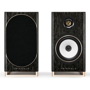 Enceinte bibliothèque active TRIANGLE Capella Etoile Noire