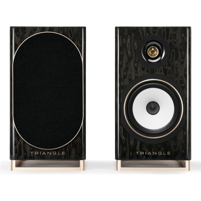 Enceinte bibliothèque active TRIANGLE Capella Etoile Noire