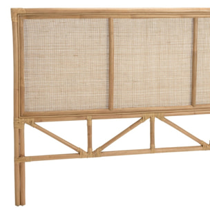 KALLY - Tête de lit rect. 140/160cm 'cannage' rotin couleur brun miel