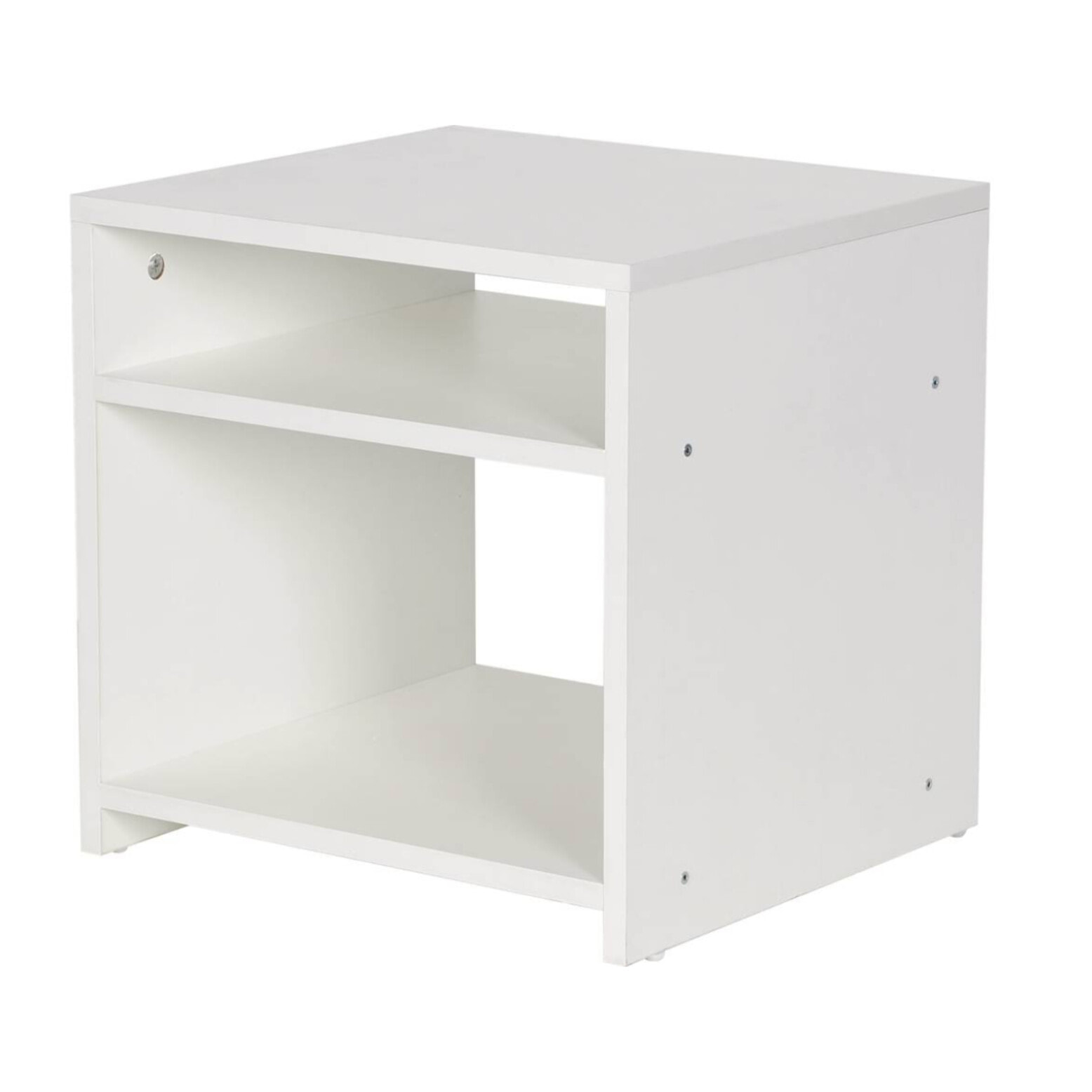 Chevet "York" 2 niches - Blanc