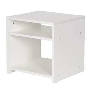 Chevet "York" 2 niches - Blanc