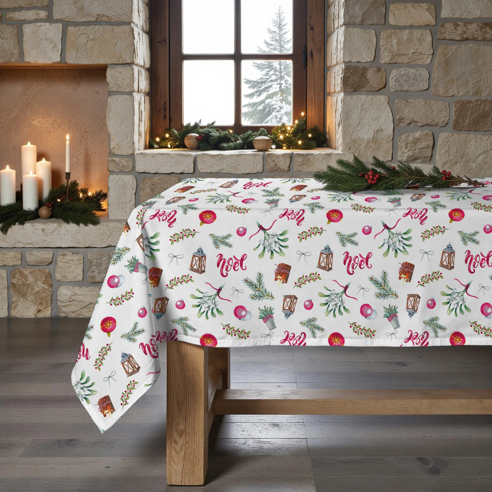 Nappe en résine Anti-tâches Merry Christmas 11