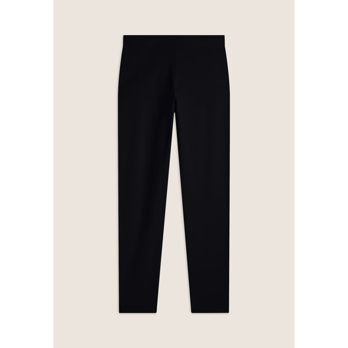 Pantaloni in jersey con apertura tasche animalier
