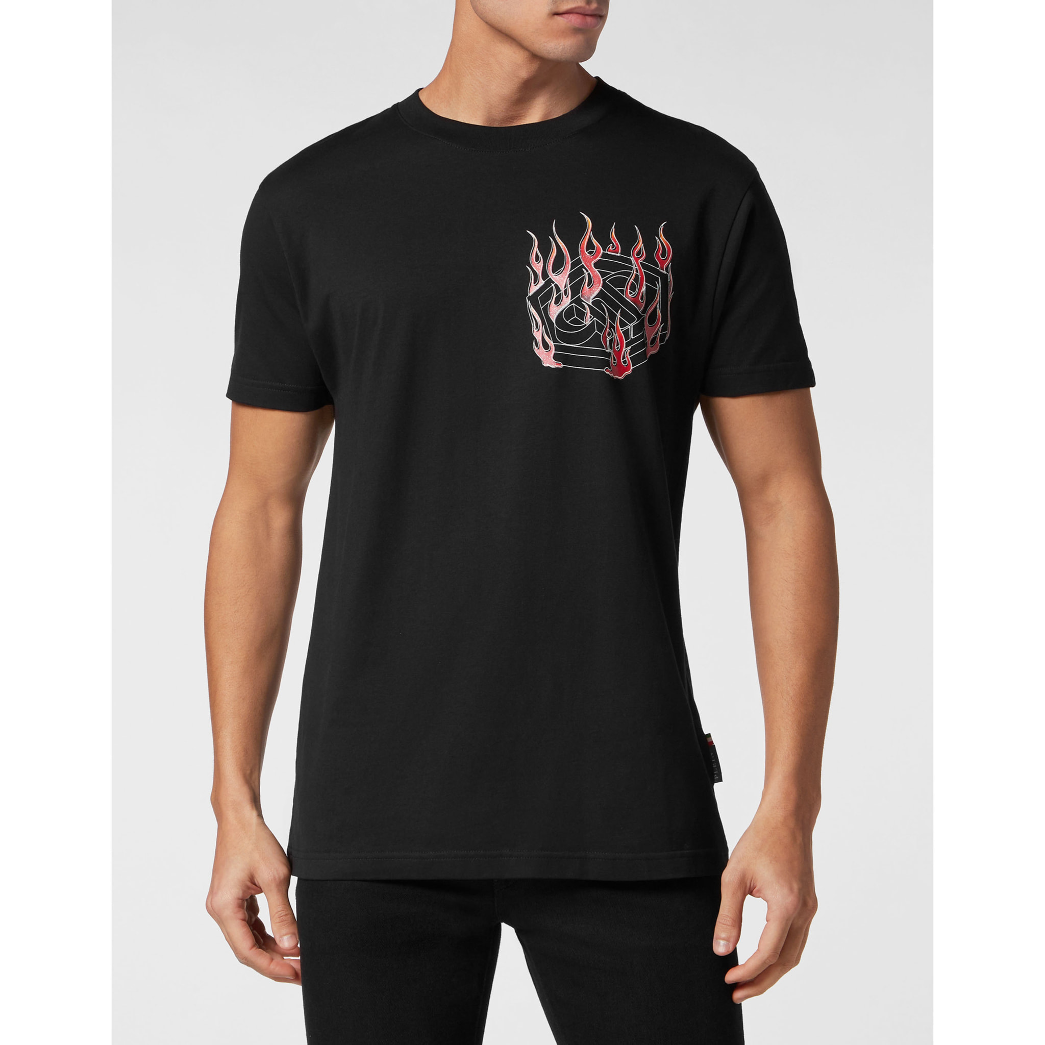 PHILIPP PLEIN T-Shirt Round Neck HEXAGON