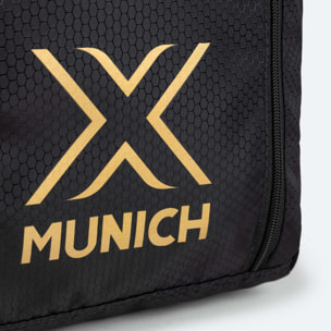 MUNICH FOOTWEAR BAG Bolsa para Calzado Deportiva con Apertura Frontal Negra y Dorada
