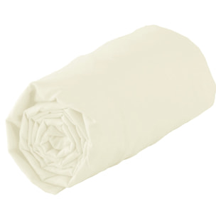 Drap housse 100% coton bio bonnet 30 cm - Sable