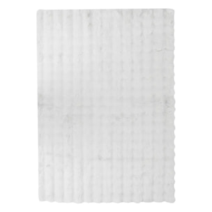 Tapis fausse fourrure 3D Zephy blanc 170x120cm