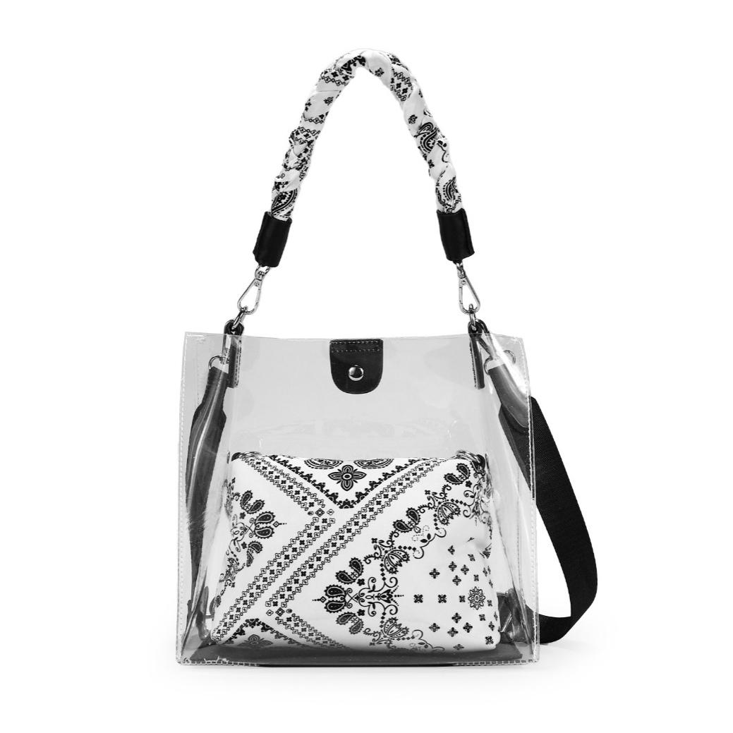 Bolso vinilo blanco de hombro