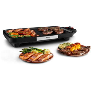 Plancha électrique TEFAL CB641810 noir à poser, 50x26 cm
