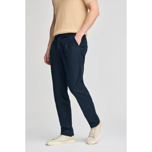 Pantaloni Formentera blu marino con particolari Polo Club