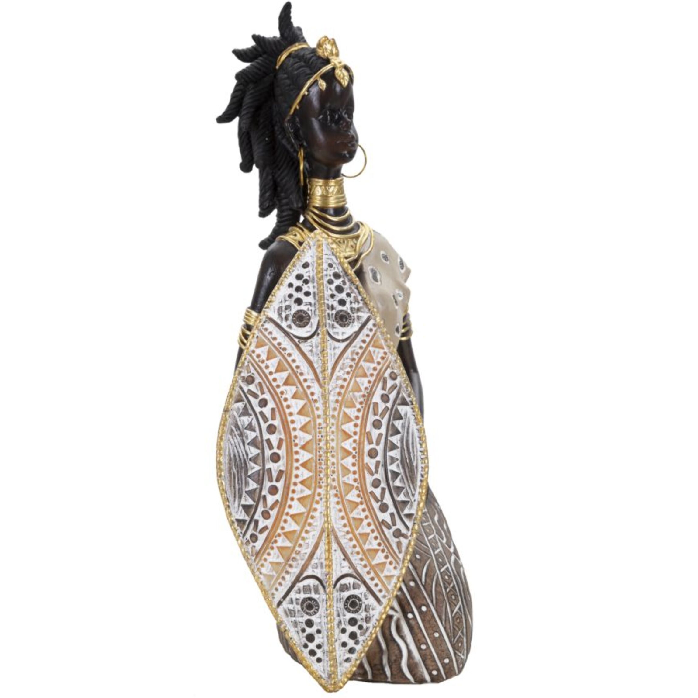 MASAI TRIBAL C/SCUDO CM 13,5X9X24,5