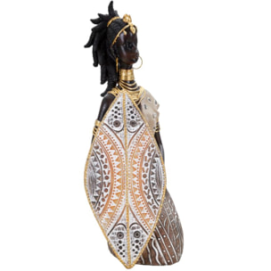 MASAI TRIBAL C/SCUDO CM 13,5X9X24,5