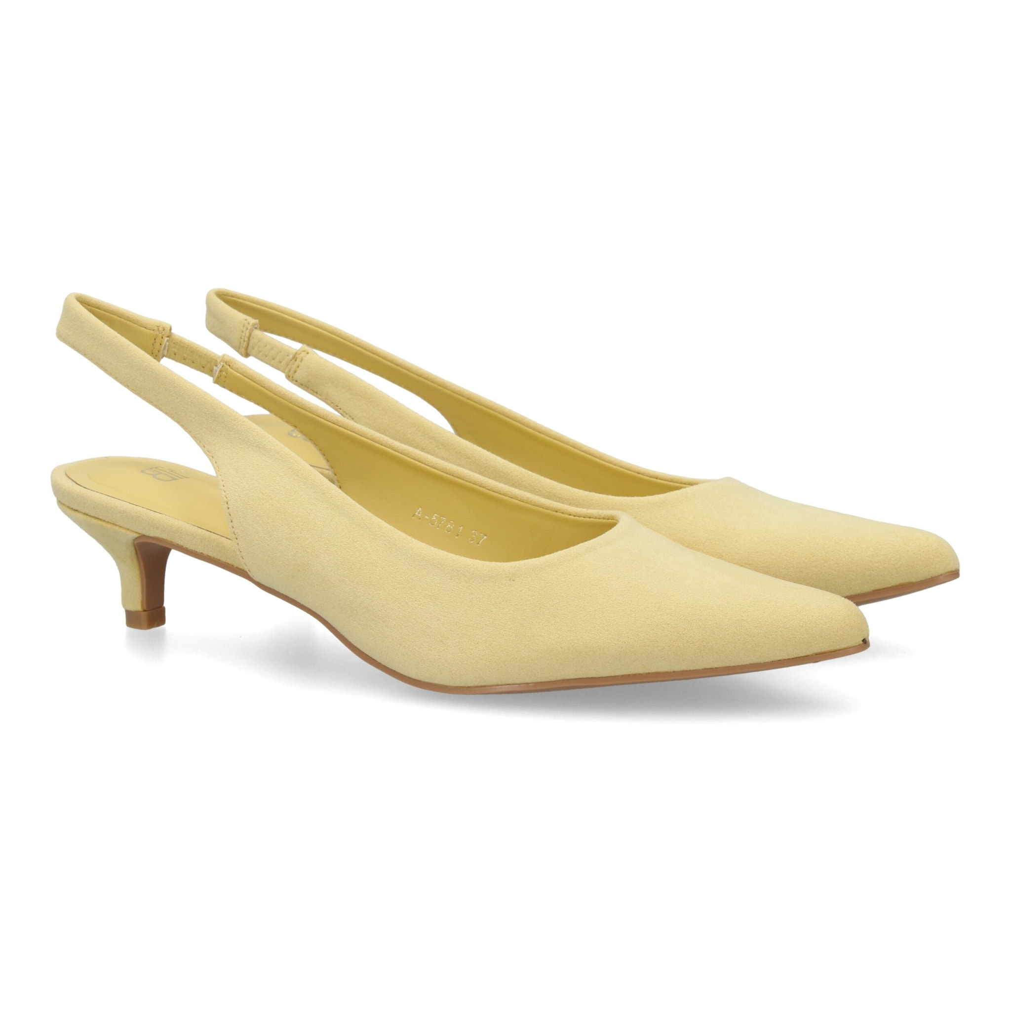 Zapato mujer slingback tacón bajo elegante
