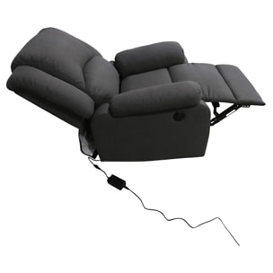 Fauteuil électrique inclinable CLOUD gris anthracite