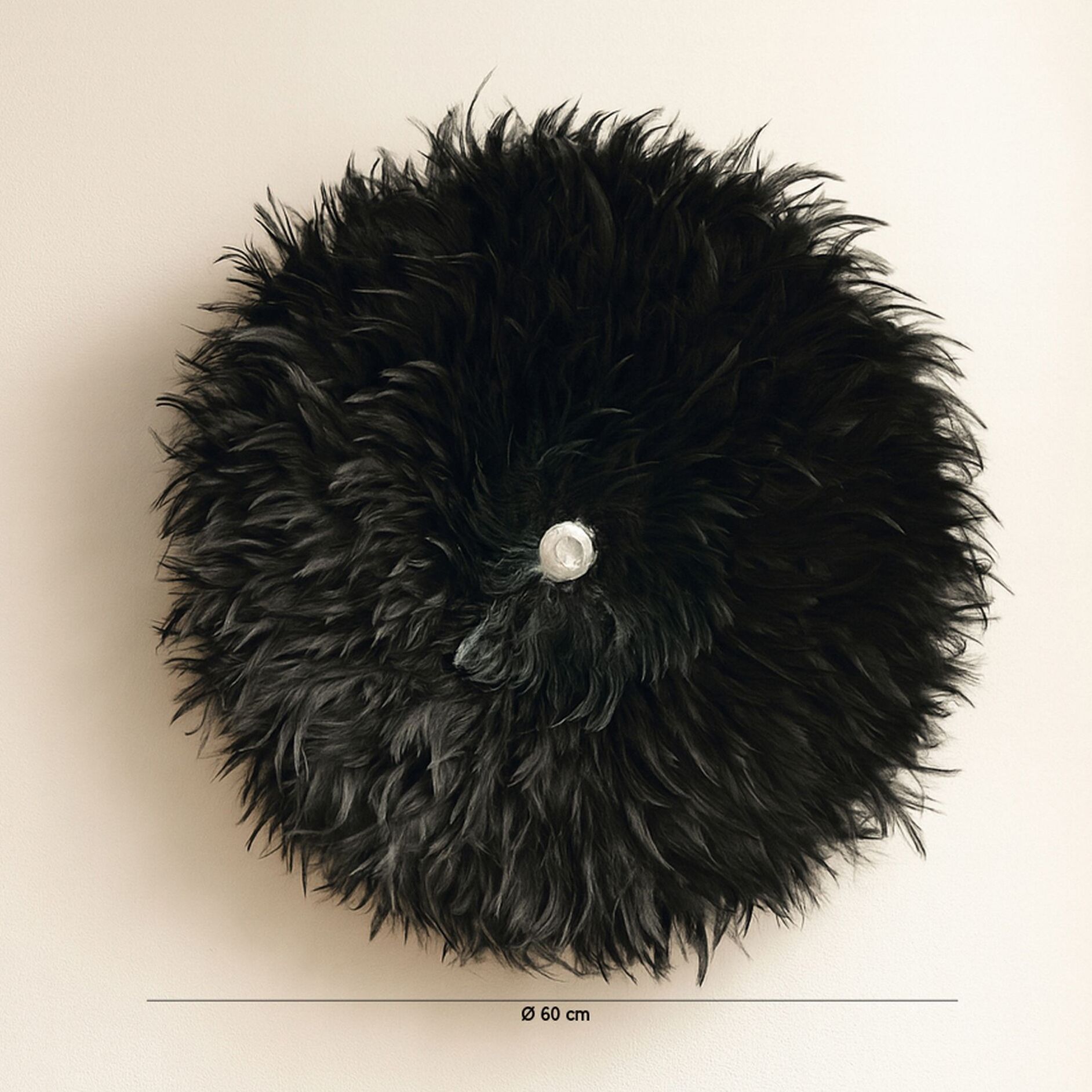 Décoration en plumes de coq et coquillages 60cm KAPAU
