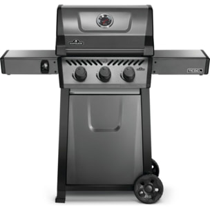 Barbecue gaz NAPOLEON Freestyle F365PGT-FR gris noir 3 brûleurs sur chariot, 51x45 cm