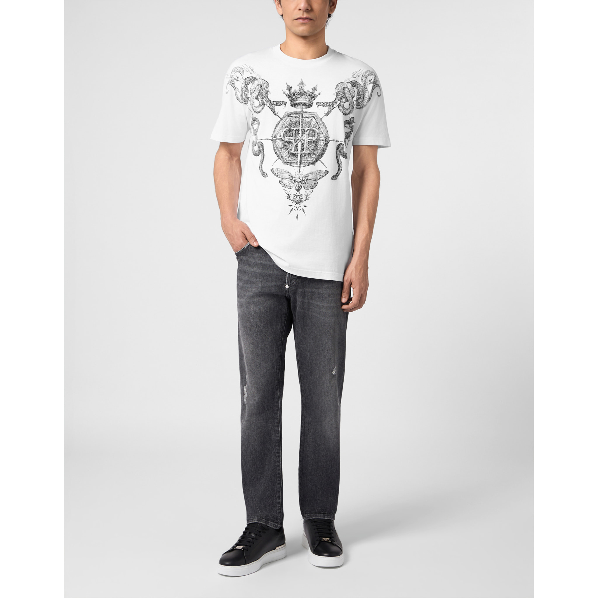 PHILIPP PLEIN T-shirt girocollo a maniche corte TATTOO
