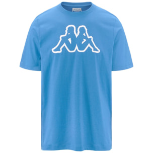 Kappa - Camisetas y tops Hombre Azul - Logo Amberis Dk