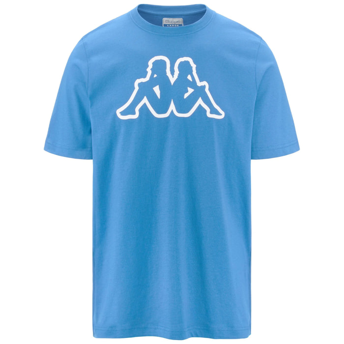 Kappa - Camisetas y tops Hombre Azul - Logo Amberis Dk