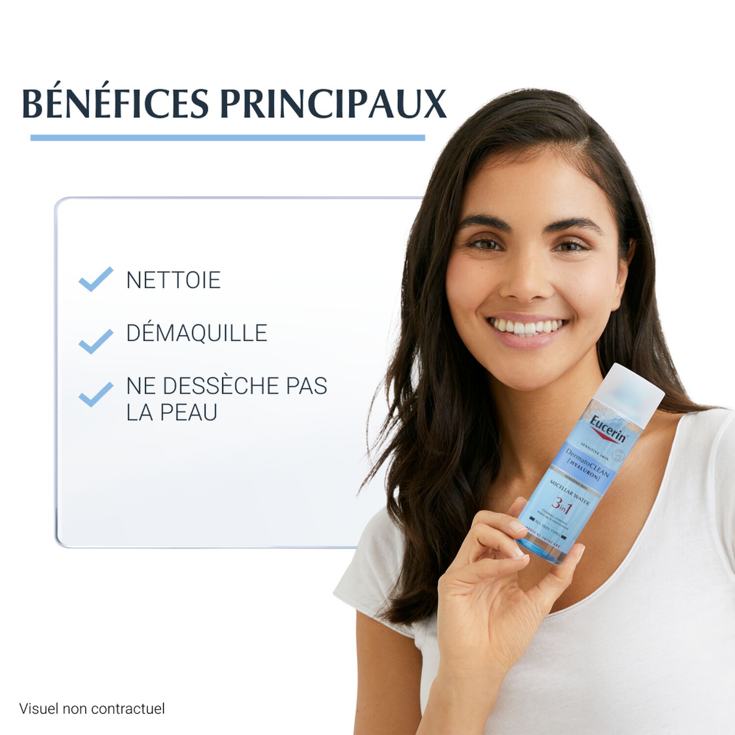 Dermatoclean - Eau Micellaire 3 en 1 - Tous Types de Peaux 400 ml