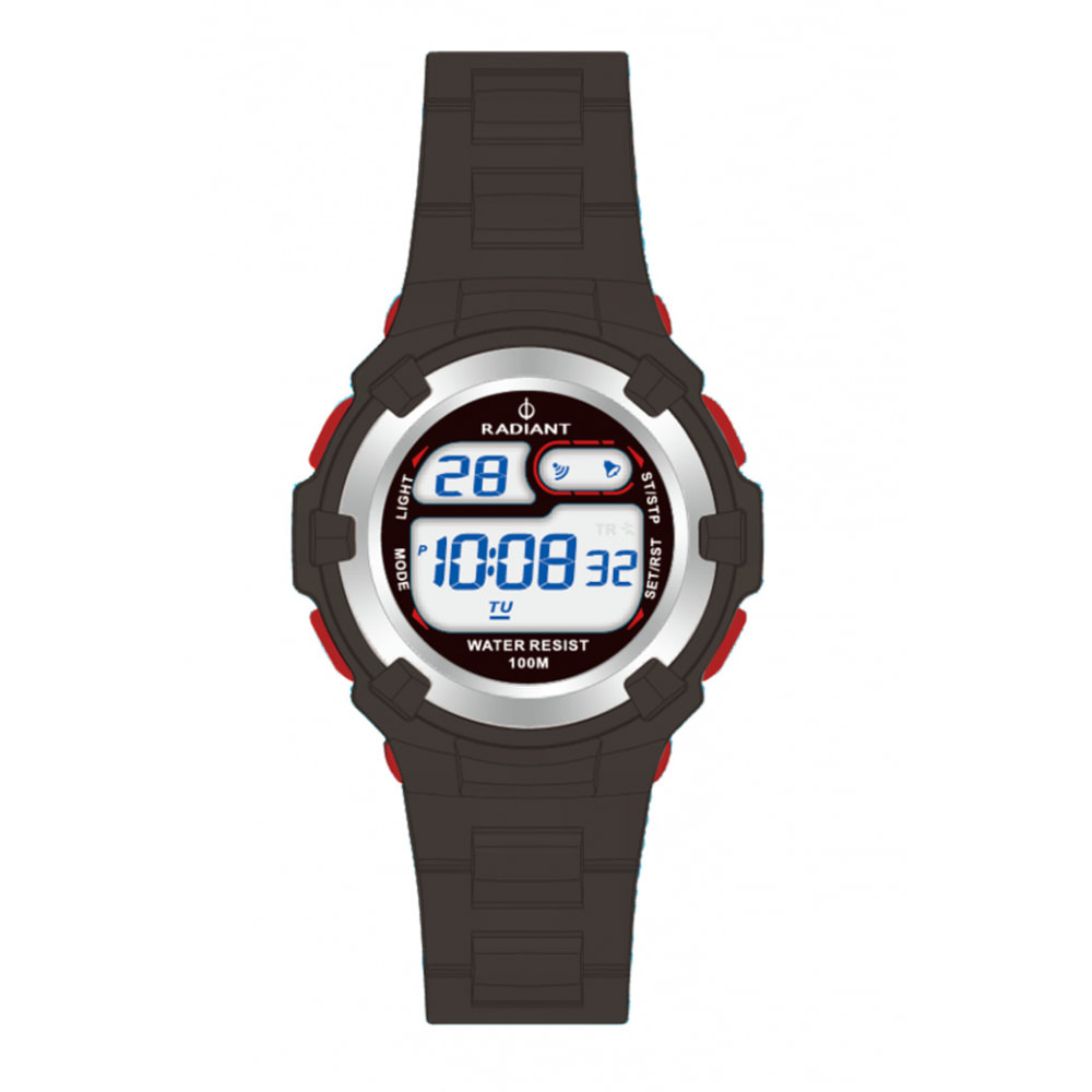 Reloj Radiant RA446602 Unisex Digital Cuarzo con Correa de Caucho