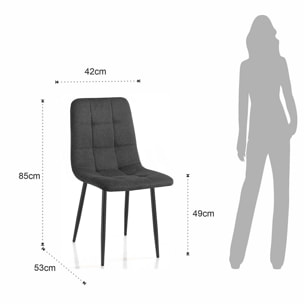 Tomasucci Ensemble de 4 chaises FAFFY EVO COLORS