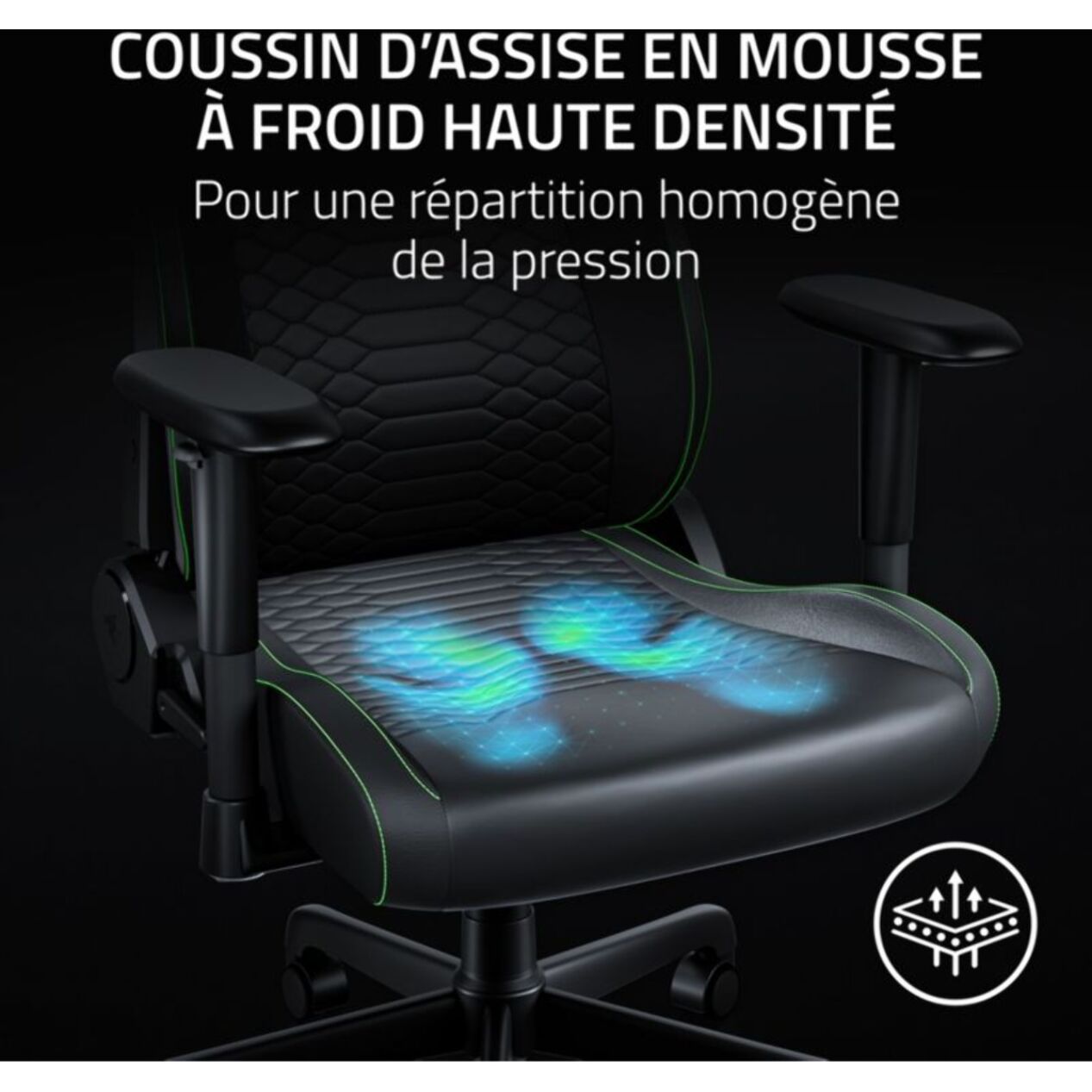 Chaise gaming RAZER Iskur V2 X NewGen Quartz