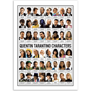 Affiche - Quentin Tarantino characters - Olivier Bourdereau