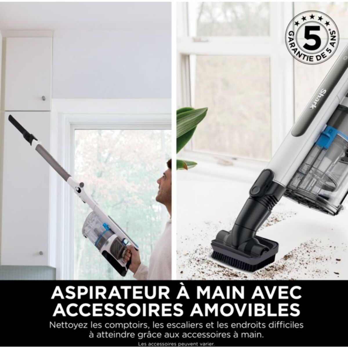 Aspirateur balai SHARK IZ380EUT PowerPro Pet avec brosse motorisée pour poils d’animaux