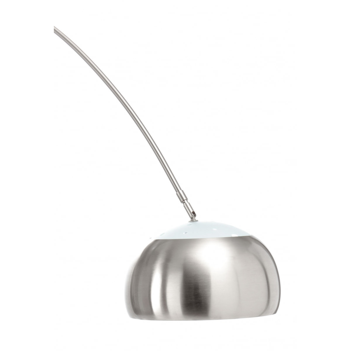 Lampadaire arqué Tomasucci DEMO, en acier et marbre, noir