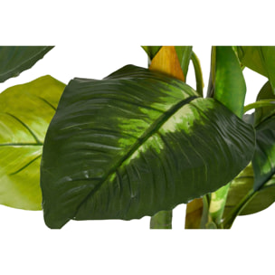Planta Artificial Dieffenbachia Dotied Con Maceta 55x55x130 Cm
