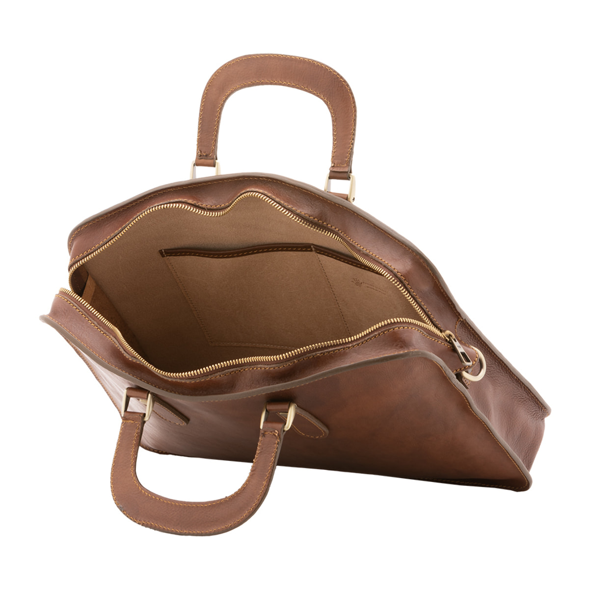 Borsa a mano  unisex In Vera pelle Made in Italy 40x30x8 cm