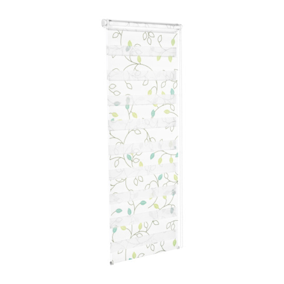 Store enrouleur Zebra 50x150cm fleurs vertes