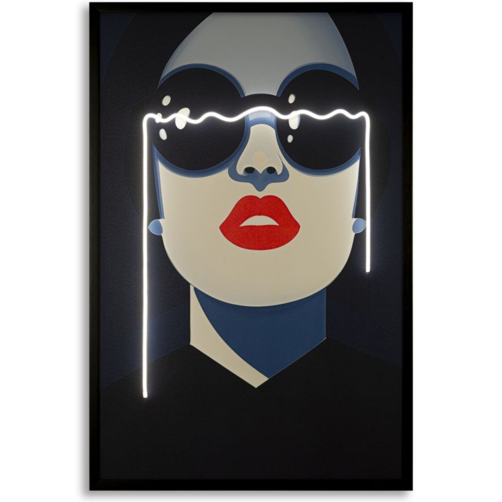 STAMPA C/LED SU TELA CECILLE CM 80X4X120