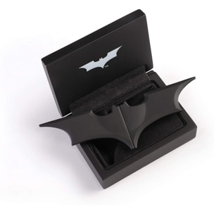 Batman Batarang Fermasoldi Pieghevole con Clip Nero Noble Collection