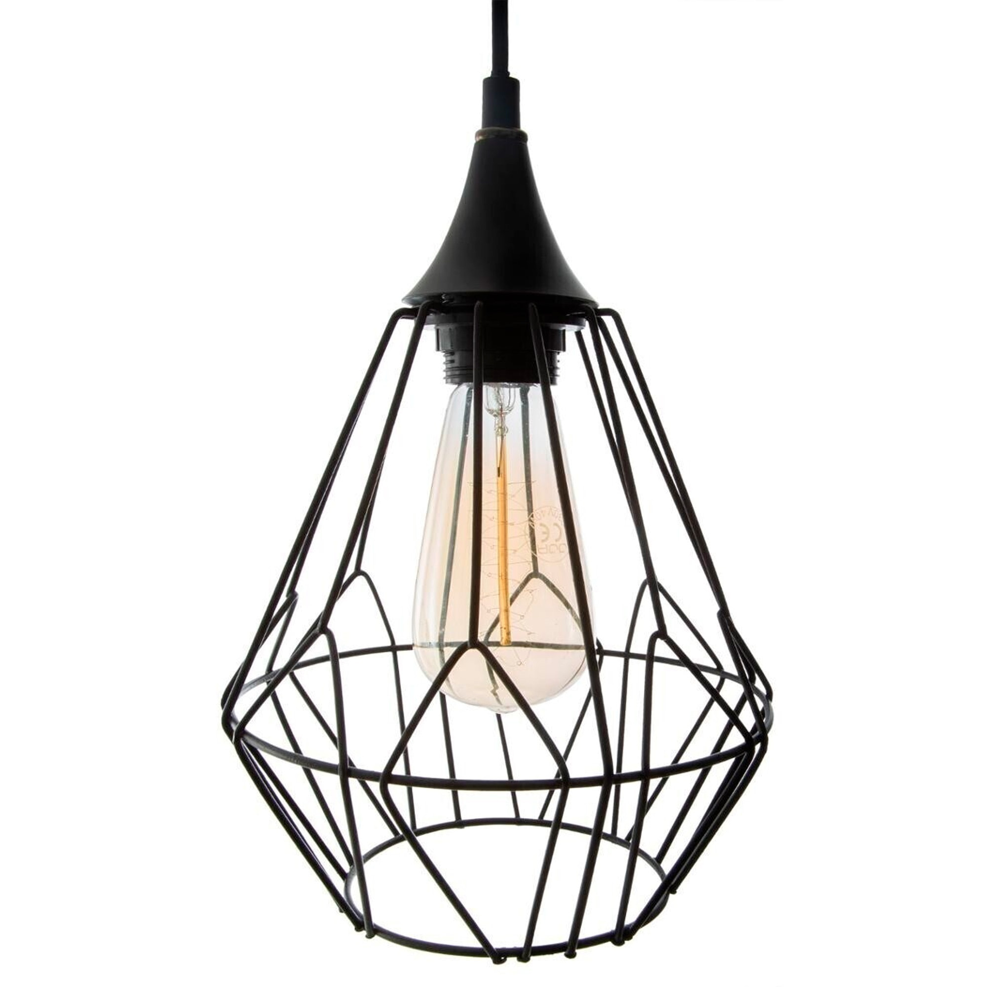 Lámpara de suspensión de alambre x 3