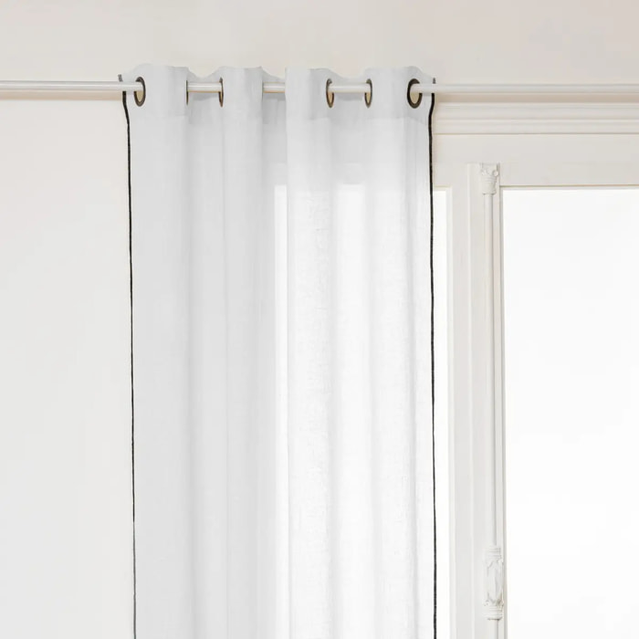 Rideau "Linah" blanc 130x260cm