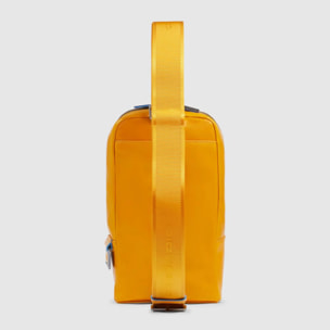 Piquadro Zaino monospalla personalizzabile in pelle porta iPad®mini