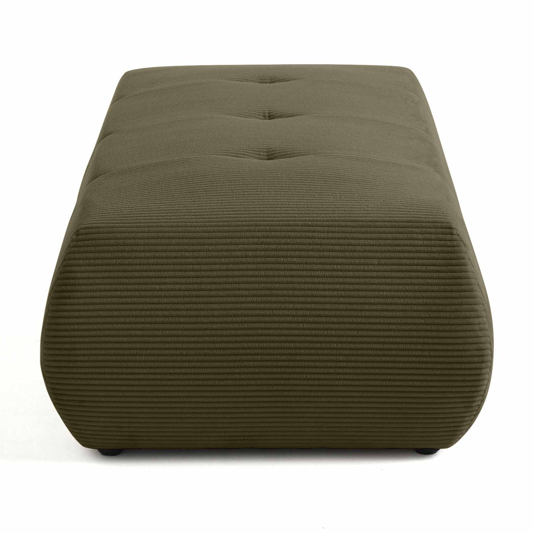 Onyx - pouf d'appoint - en velours côtelé - Vert