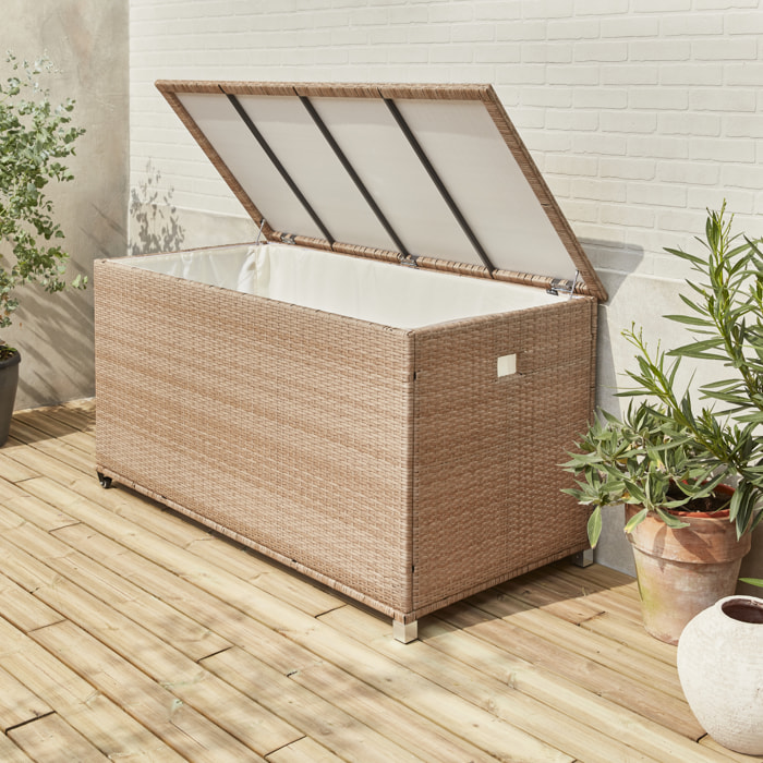 Coffre de jardin résine tressée 790L CASSAPANCA