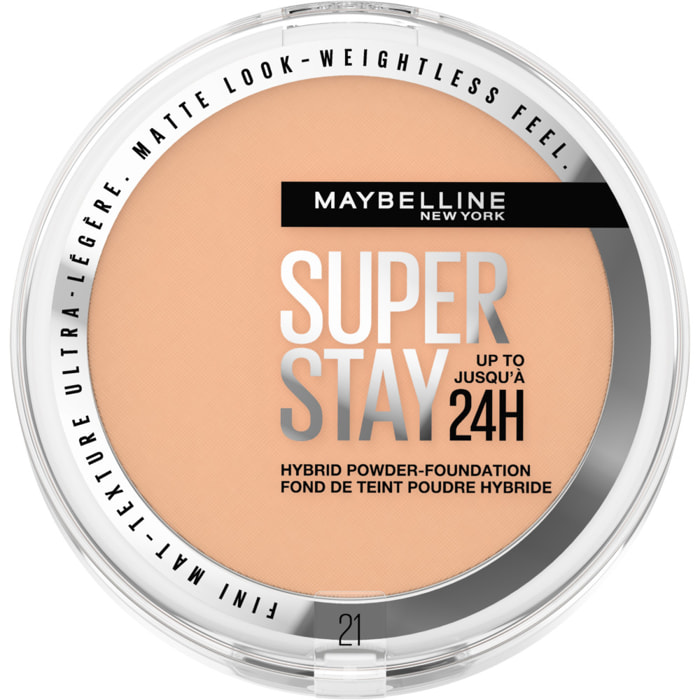 Maybelline New York Superstay 24H Hybride Fond de teint-Poudre Longue Tenue 21