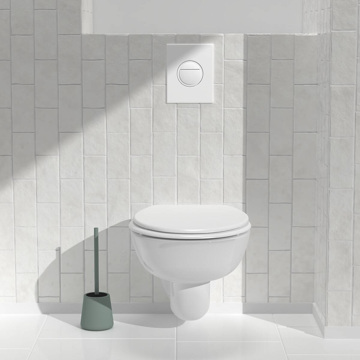 Brosse WC Colorama ronde D.11,5cm vert
